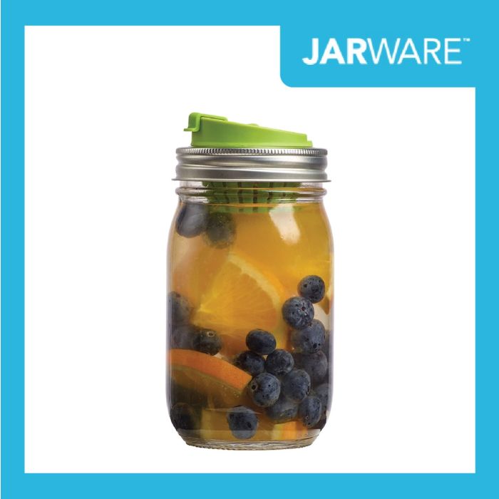 JARWARE 窄口果汁隨行杯蓋(綠