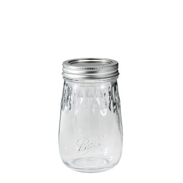 Ball 梅森罐 16oz 窄口晶鑽