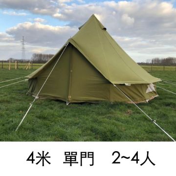 CanvasCamp 網牆鐘型帳-4米(綠)