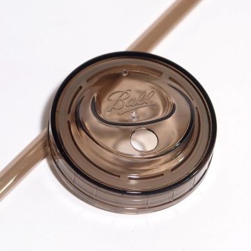 Ball 多功能蓋子吸管組(窄口灰)